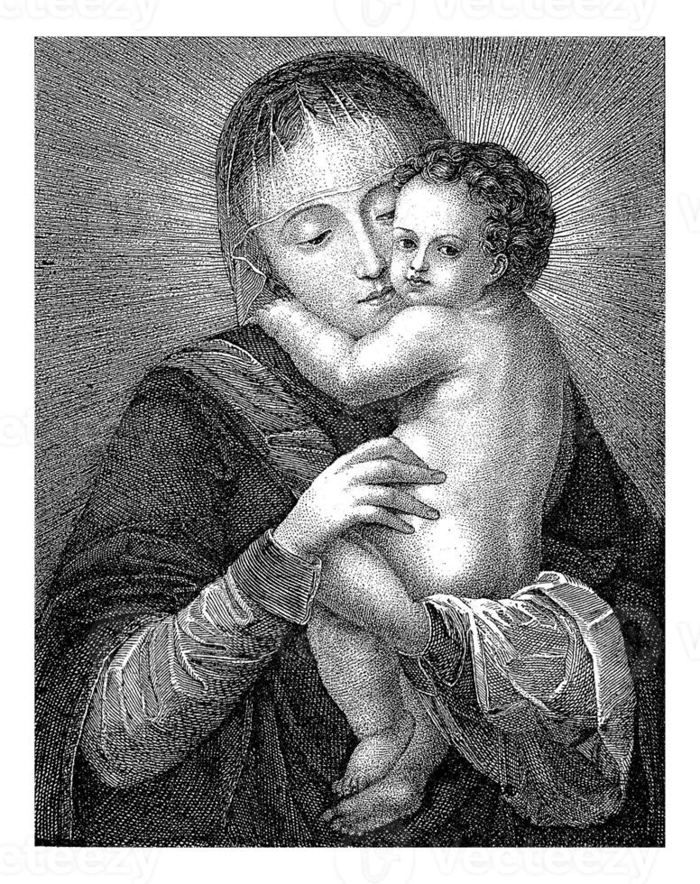 María con el Cristo niño en su brazos, elisabeth Bárbara Schmetterling, 1820 foto