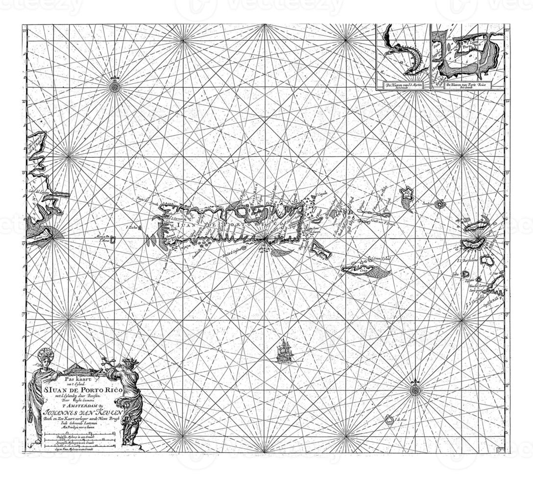 Map of Puerto Rico, Jan Luyken photo