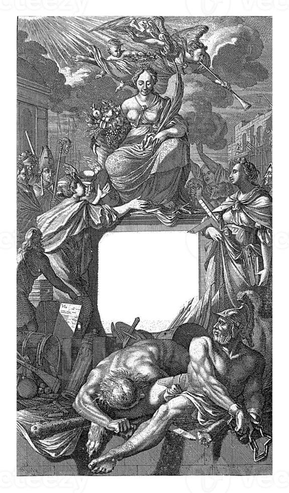 Abundance adored by the world, Caspar Luyken, 1701 photo