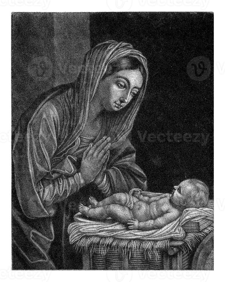 Mary Adoring the Christ Child photo