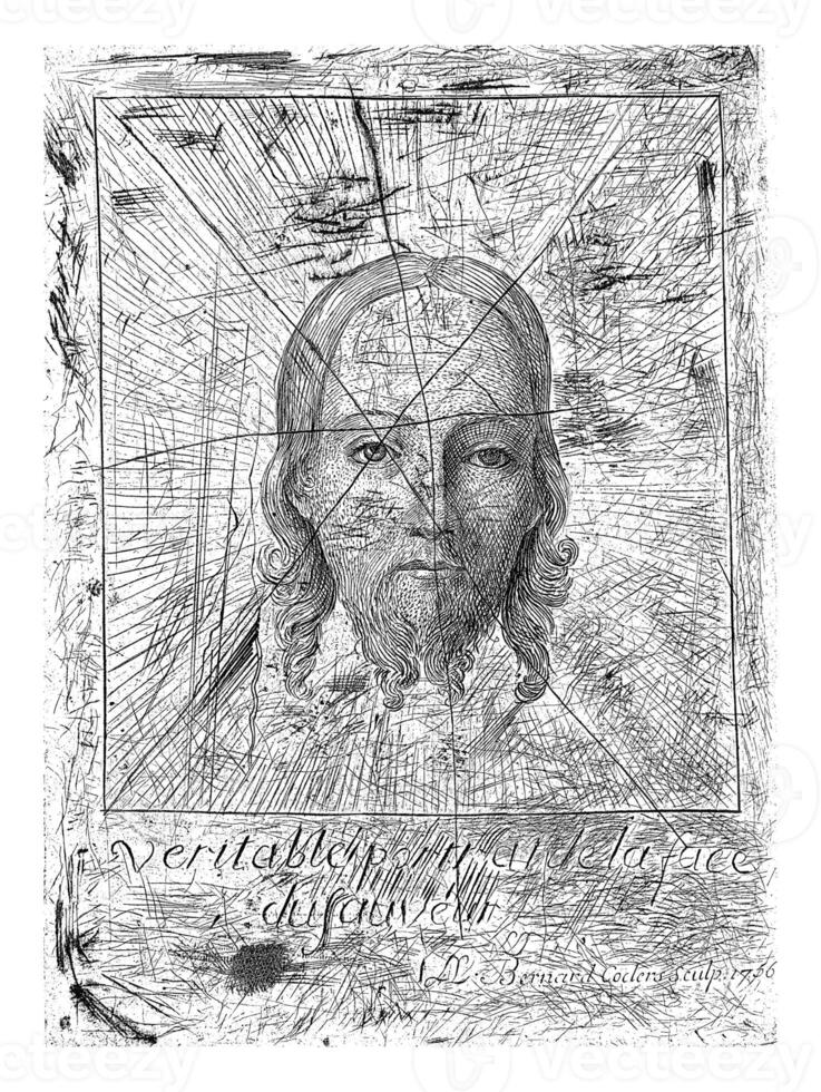 Head of Christ in a halo photo