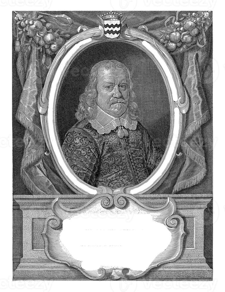 Portrait of Godard van Reede, Steven van Lamsweerde, after Theodor Matham, 1649 photo