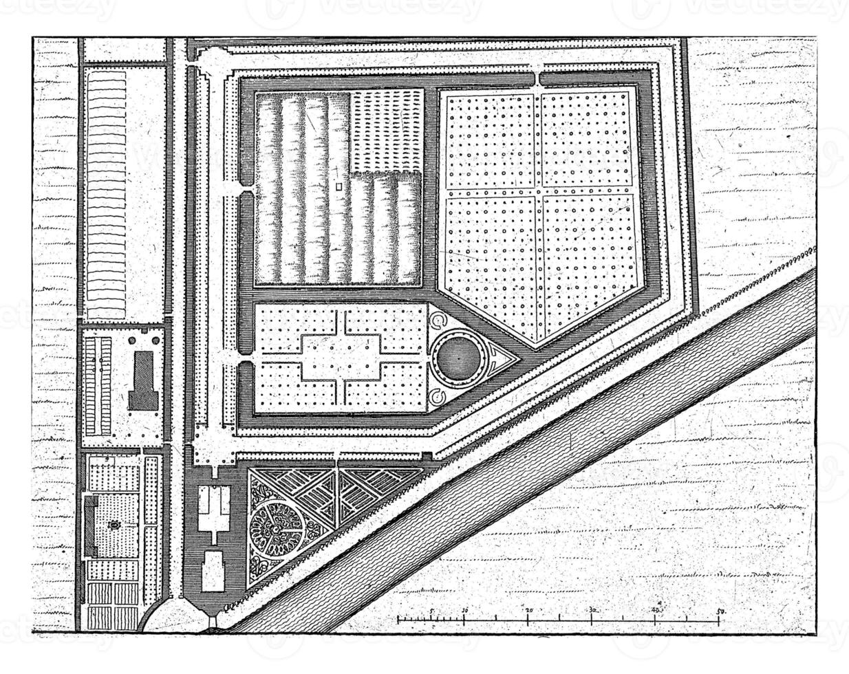 Map of the estate Gunterstein, Breukelen, Joseph Mulder photo