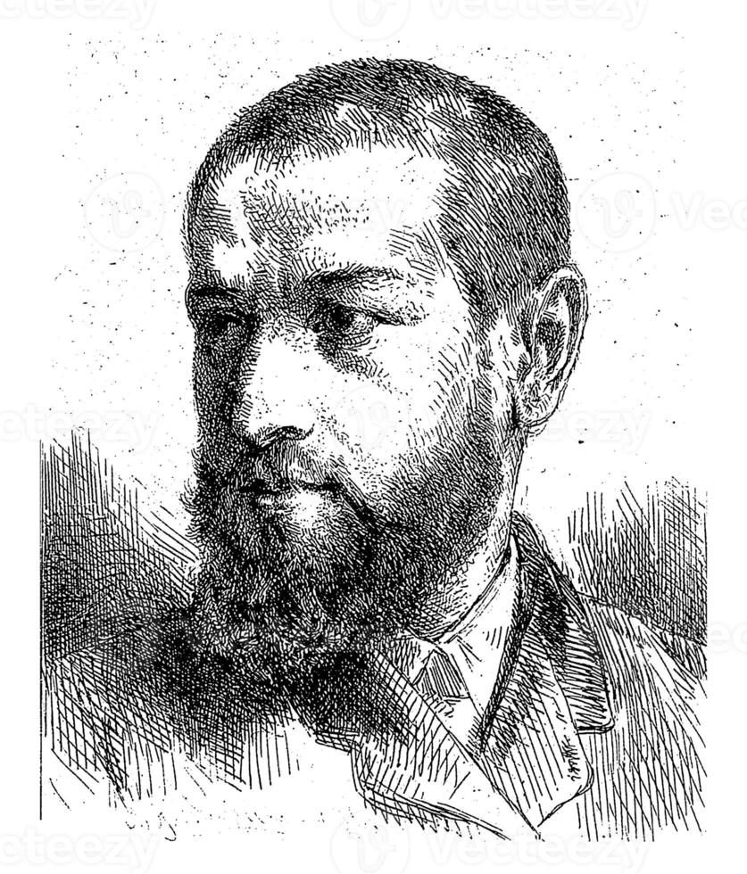 Portrait of Jules-Joseph Guiffrey, Charles Emile Jacque, 1866 photo
