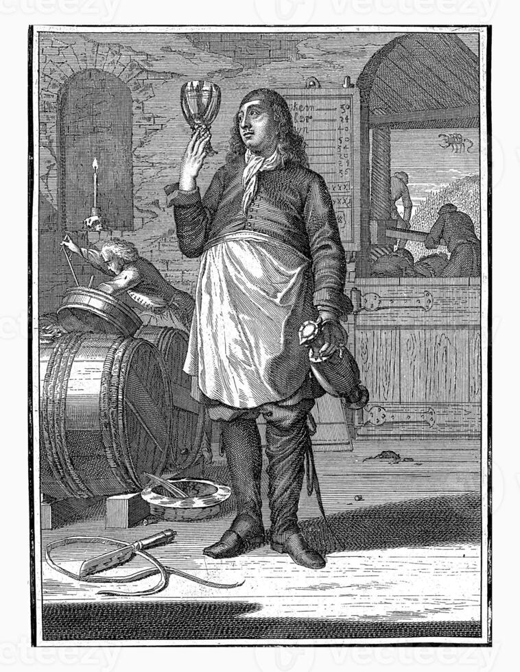 October, Caspar Luyken, 1698 - 1702 The month of October. photo