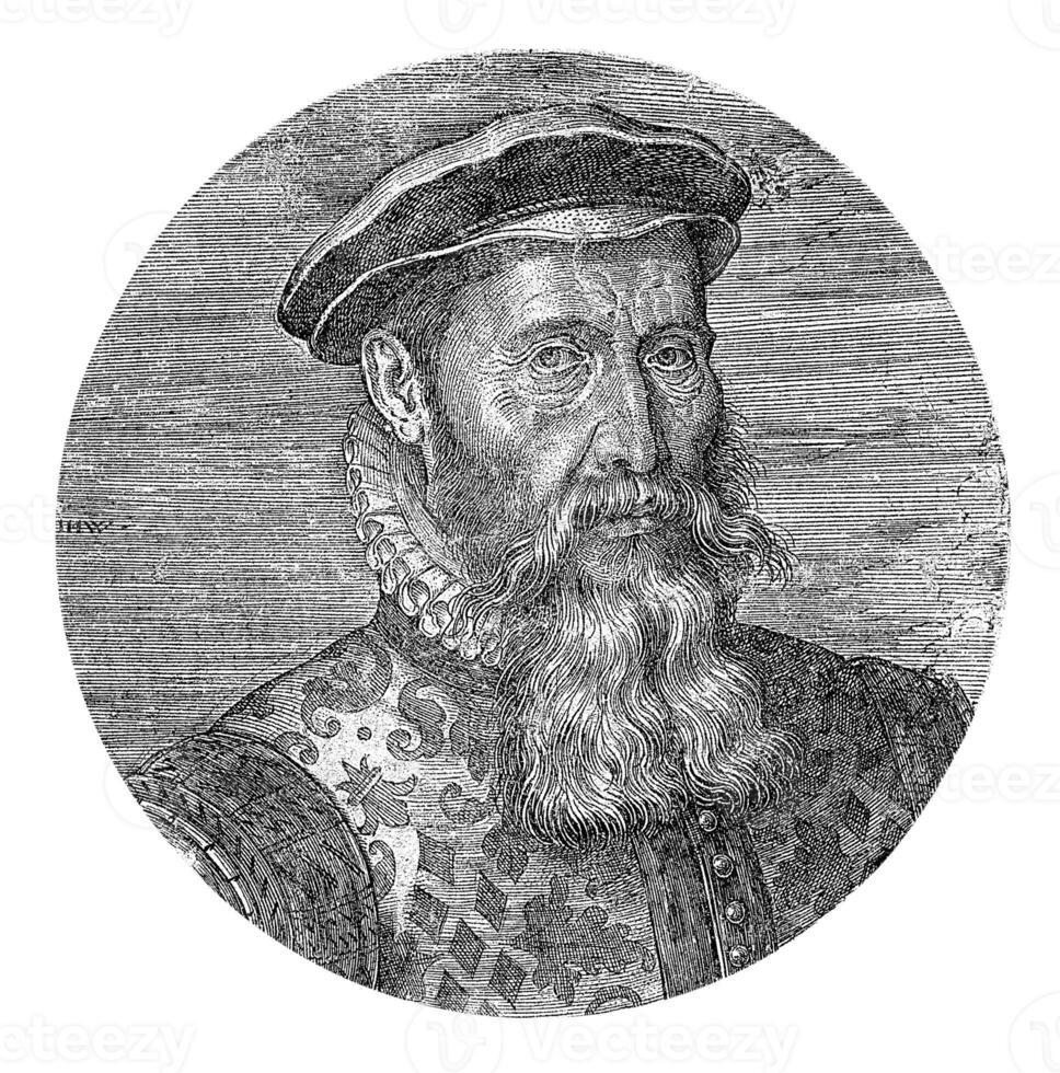 retrato de vaquero celosos, johannes wierix, 1559 - antes de 1585 foto