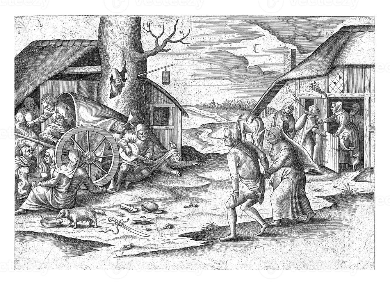 Mary and Joseph at an Inn photo