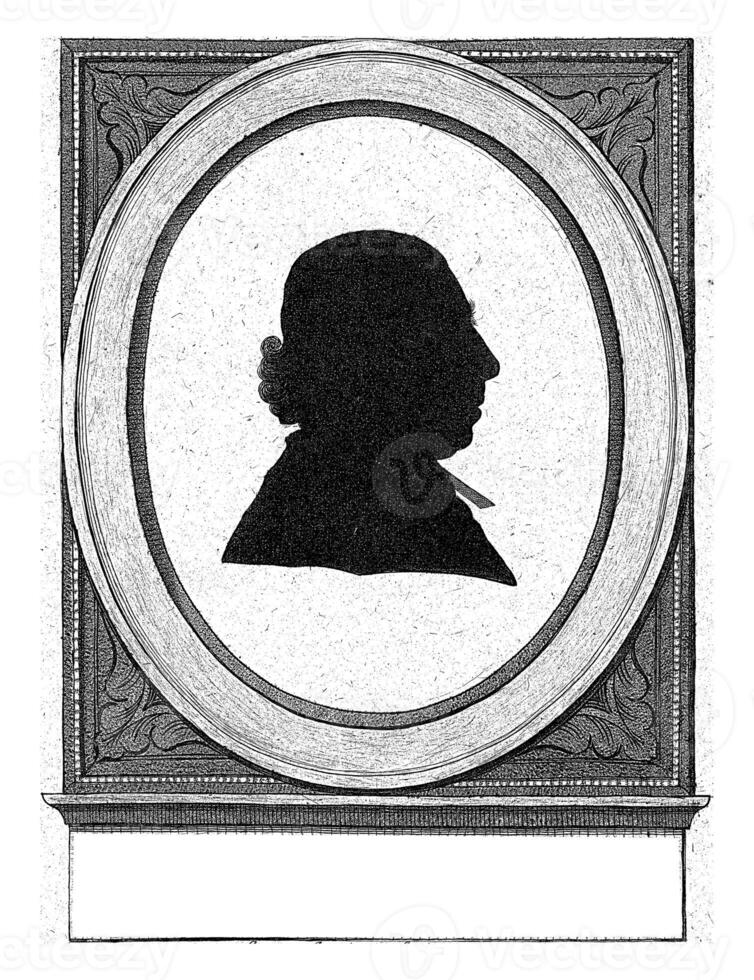 Silhouette portrait of Jacobus de Roy, George Kockers, 1792 photo