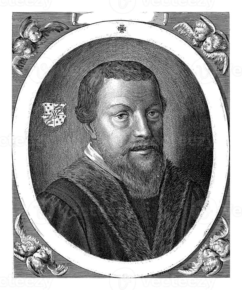 Portrait of Willem Copallius, Jan van de Velde photo