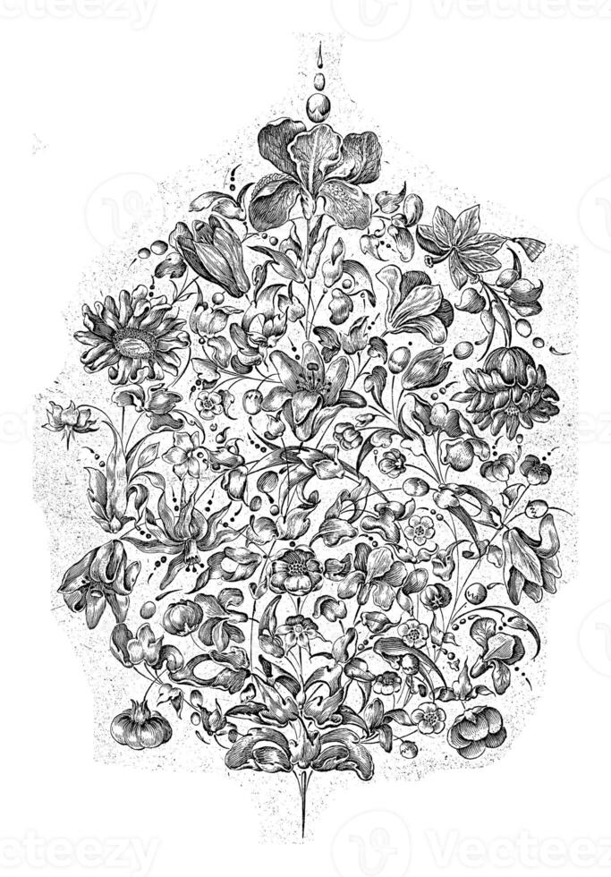 Goldsmith's Bouquet with Flowers and Leaves, Salomon Savery, after Francois Lefebure, 1639 photo