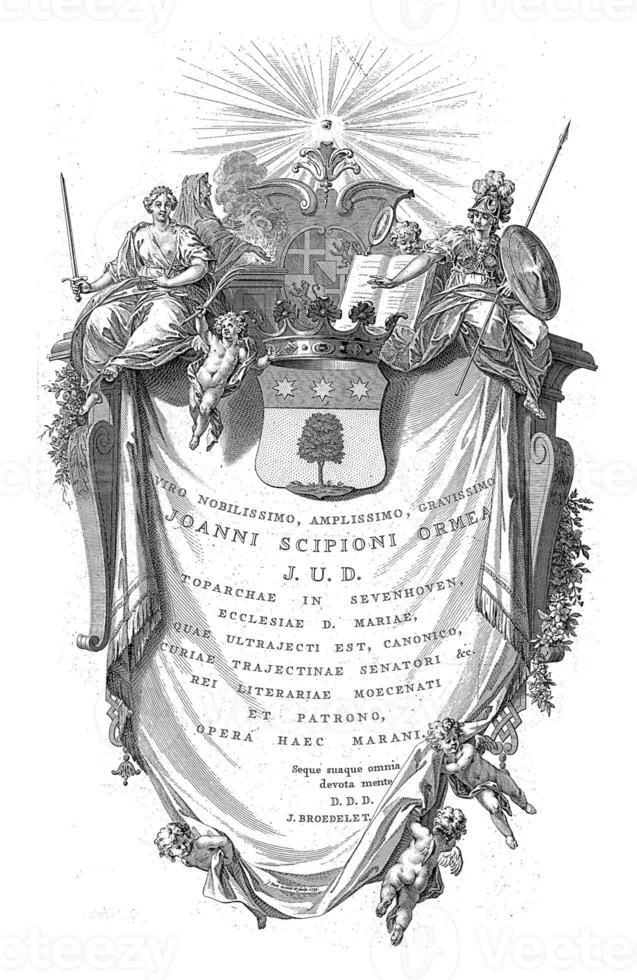 Drapery with the Coat of Arms of Johannes Scipio Ormea photo