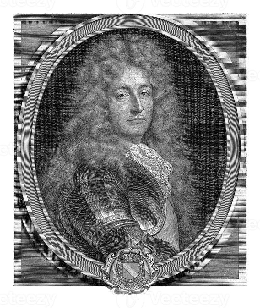 Portrait of Marshal Anne Jules de Noailles, Pieter van Schuppen, after Francois de Troy, 1693 photo