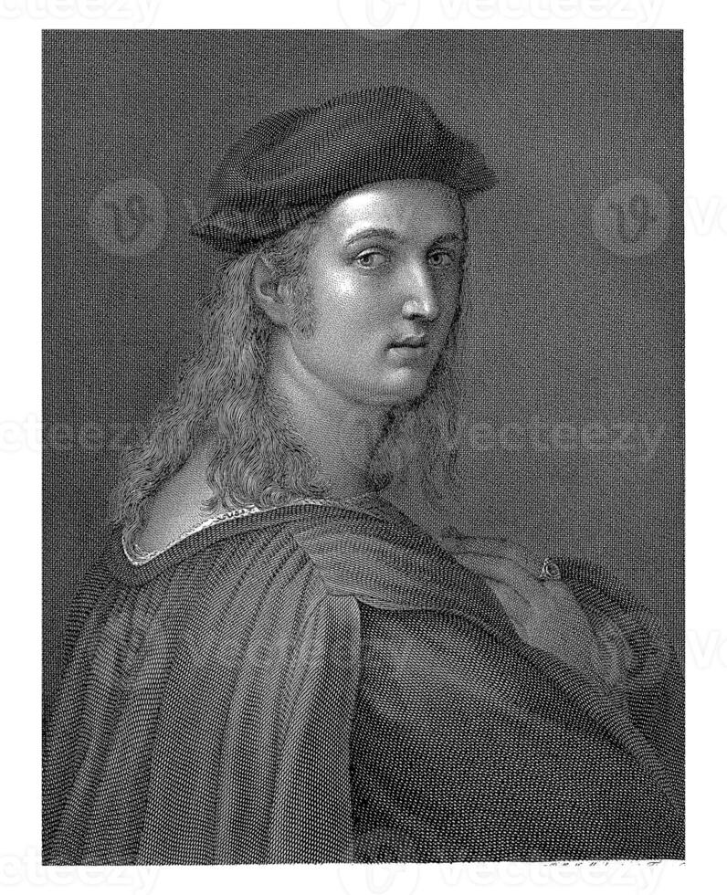 Portrait of banker Bindo Altoviti, Raphael Morghen, after Raphael, 1768 - 1833 photo