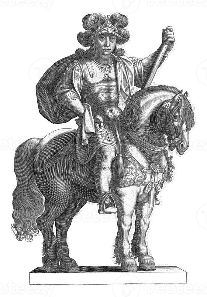 Equestrian Portrait of Emperor Augustus photo