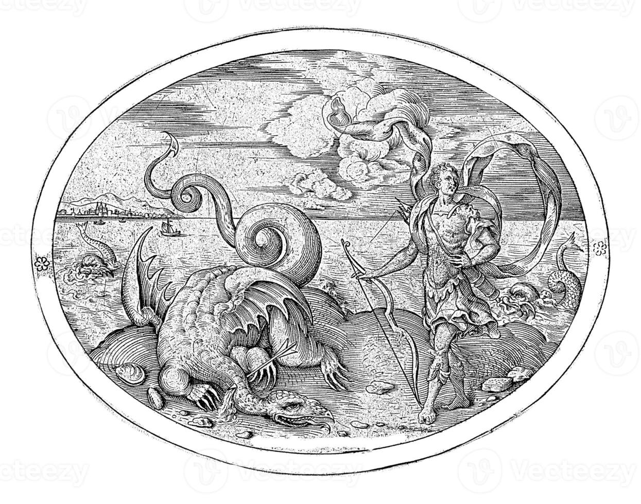 Apollo defeats Python 40123387 Stock Photo at Vecteezy
