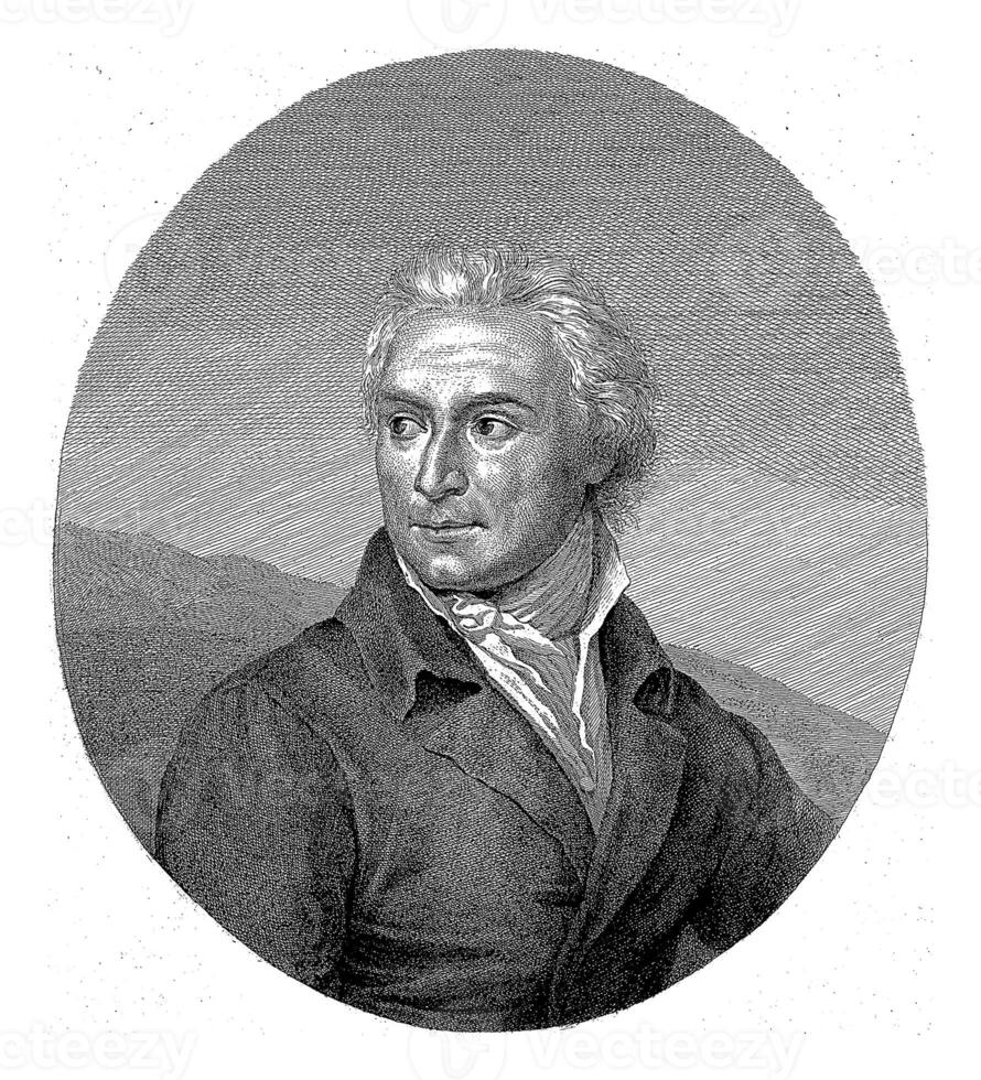 Portrait of Martin von Molitor, Adam von Bartsch, after Joseph Abel, 1812 photo