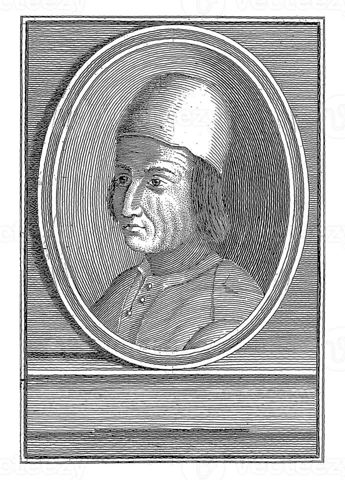 Portrait of Songwriter Piero Cimatore, J. Verkruys, 1750 photo