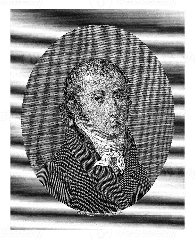 Portrait of Historian and Politician Carlo Botta, Felice Zuliani, 1744 - 1834 photo