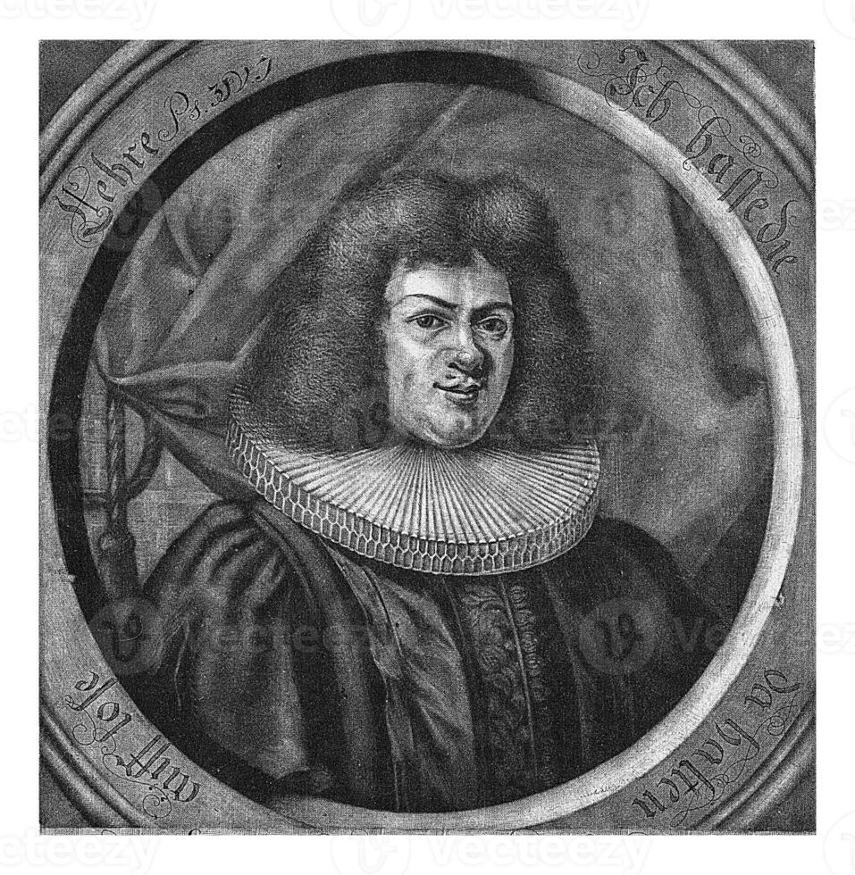 retrato de johann Friedrich mayer, pieter camioneta guarida Berge, 1689 - 1692 foto