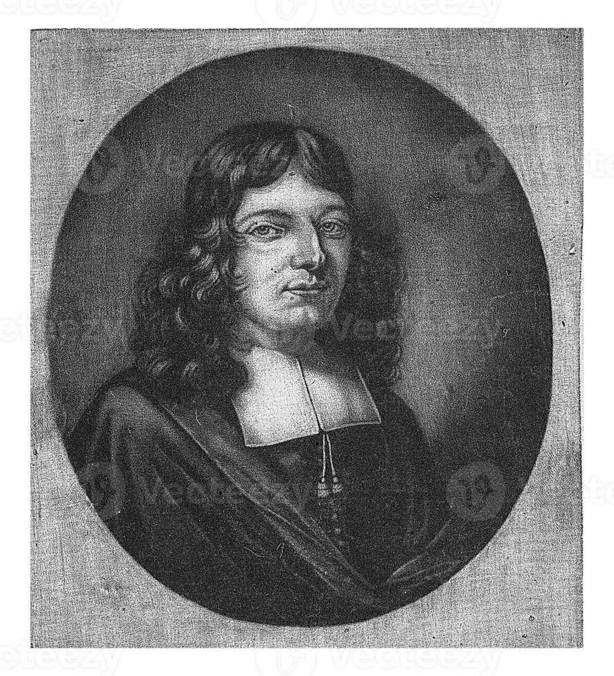 retrato de adrian wesel, evertir camioneta vino, 1686 - 1710 foto