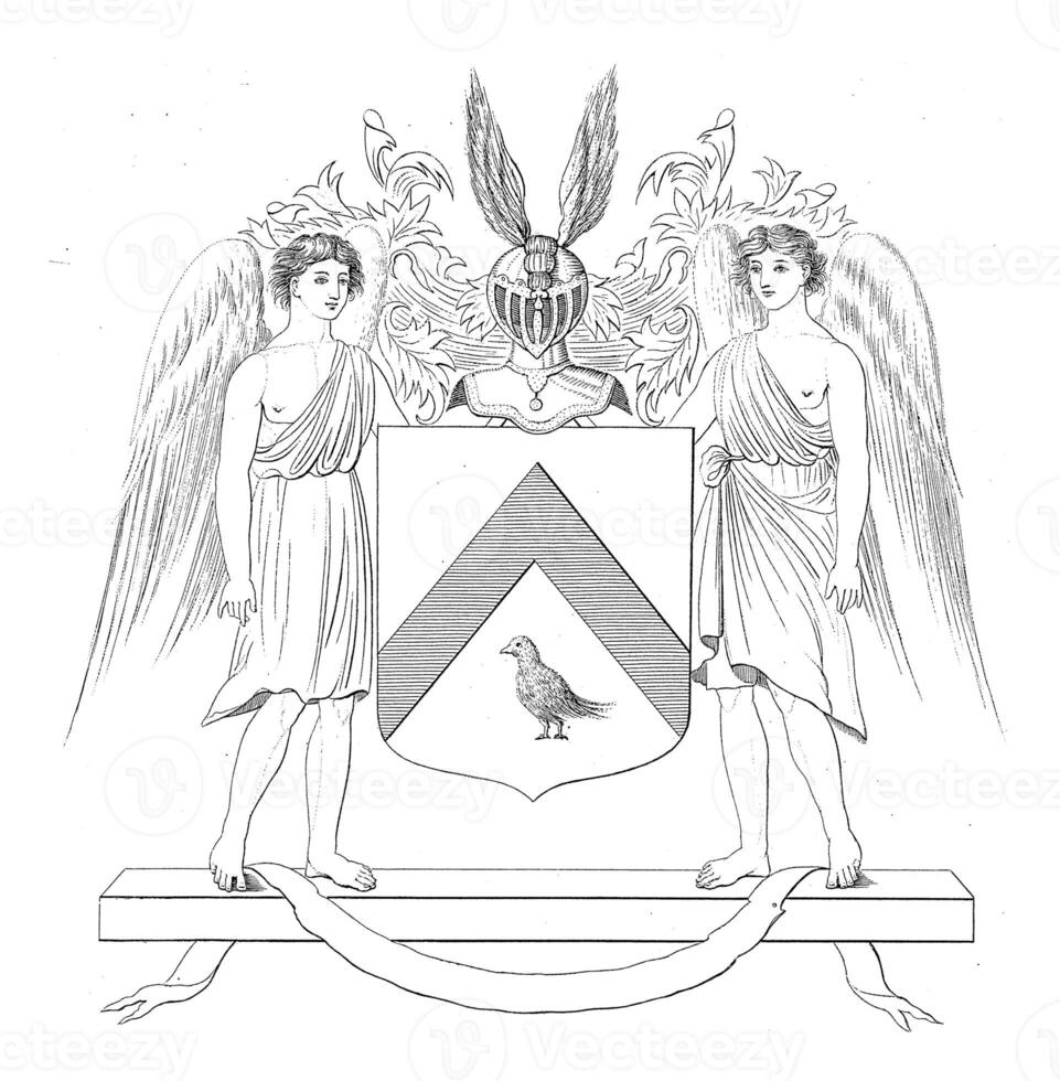 Coat of arms of Nicolaas Warin, Abraham Lion Zeelander, 1815 - 1856 photo