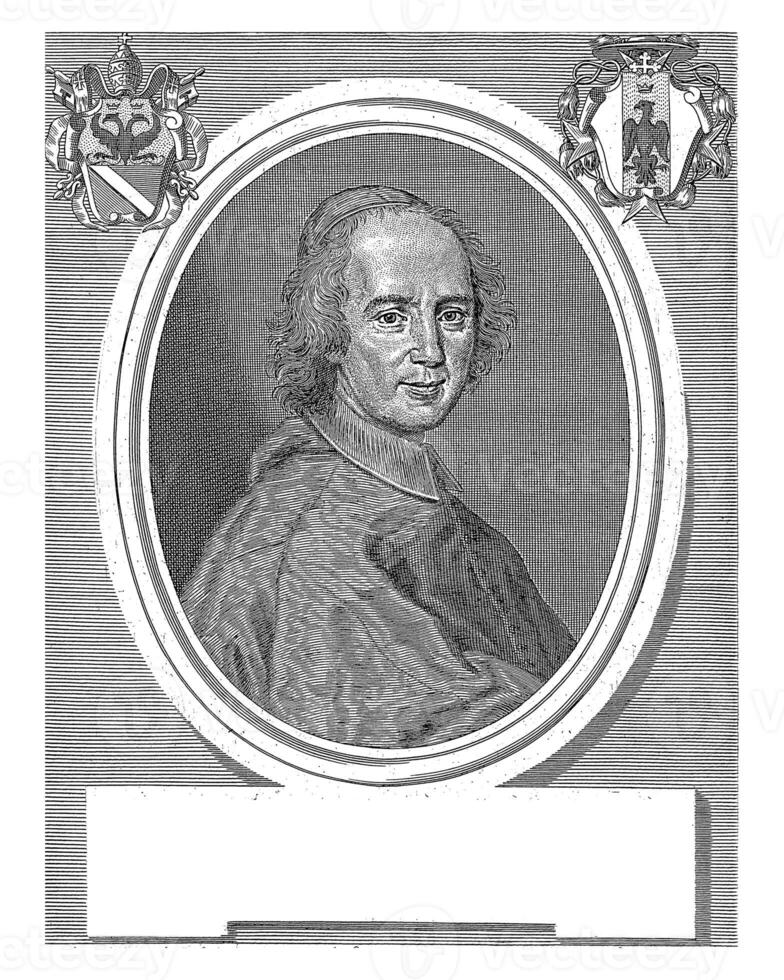 Portret van Cardinal Giuseppe Renato Imperiali, Girolamo Rossi II, after Pietro Nelli, 1690 - 1762 photo