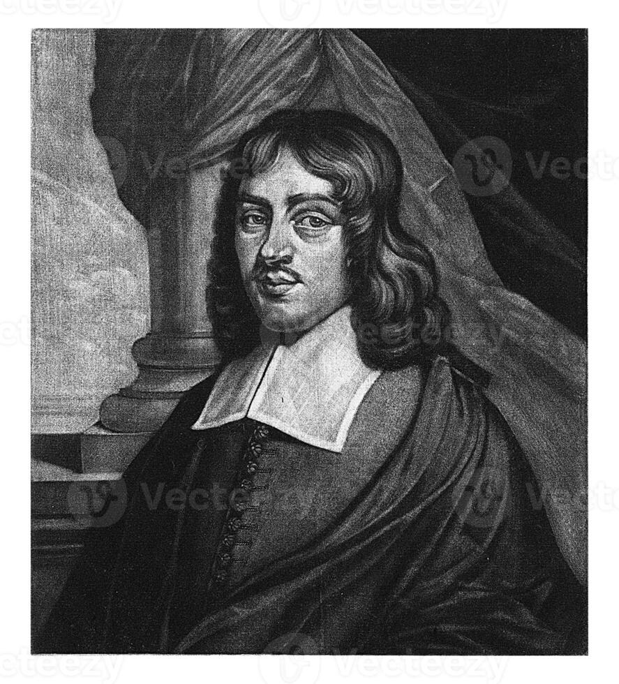 Portrait of Bernardus Coop a Groen, Pieter van den Berge, 1694 - 1737 photo