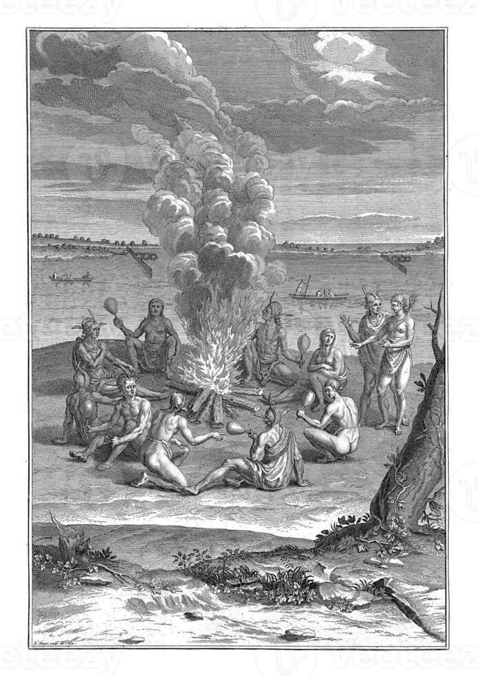 War Ritual of American Indians from Virginia photo