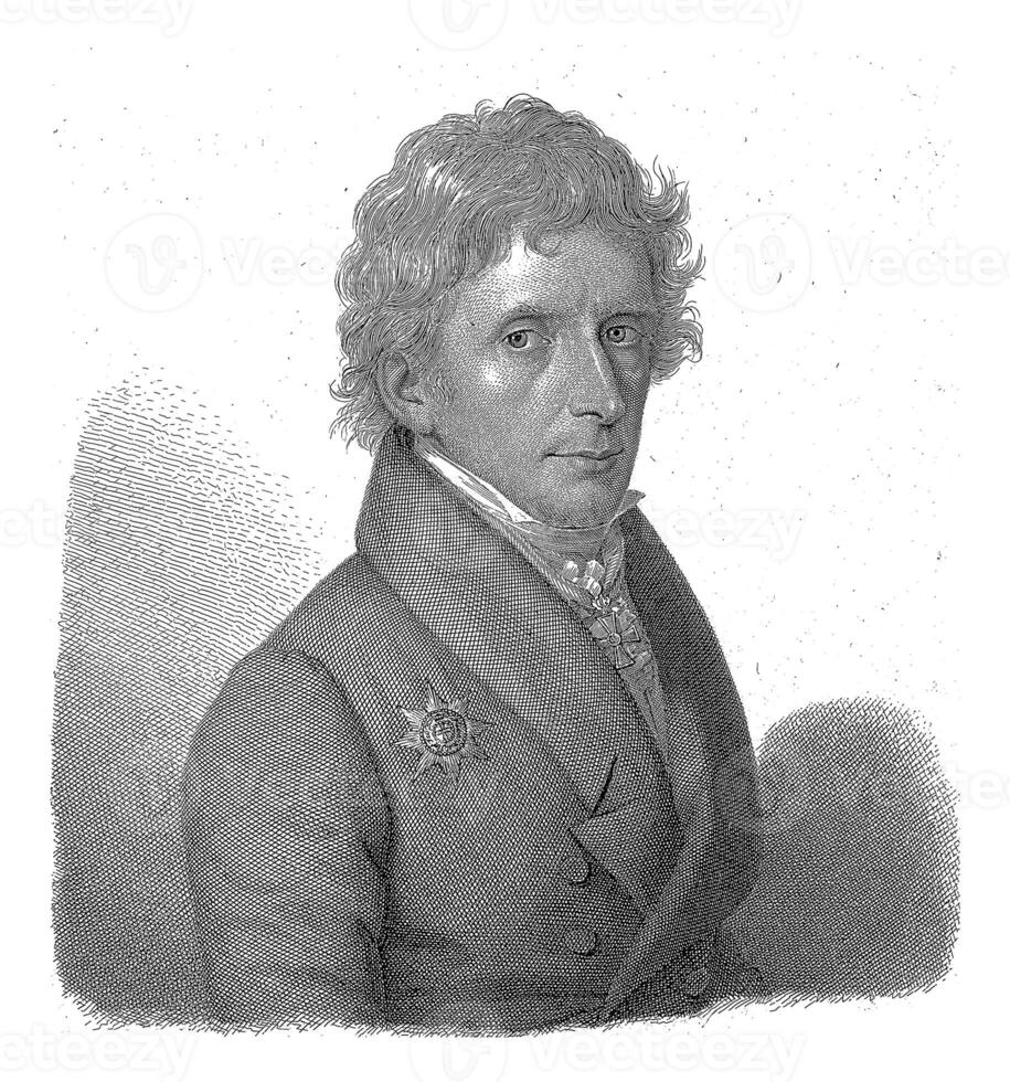 Portrait Carl Ferdinand Friedrich von Nagler, Ludwig Buchhorn, after Friedrich Johann Gottlieb Lieder, 1823 - 1856 photo