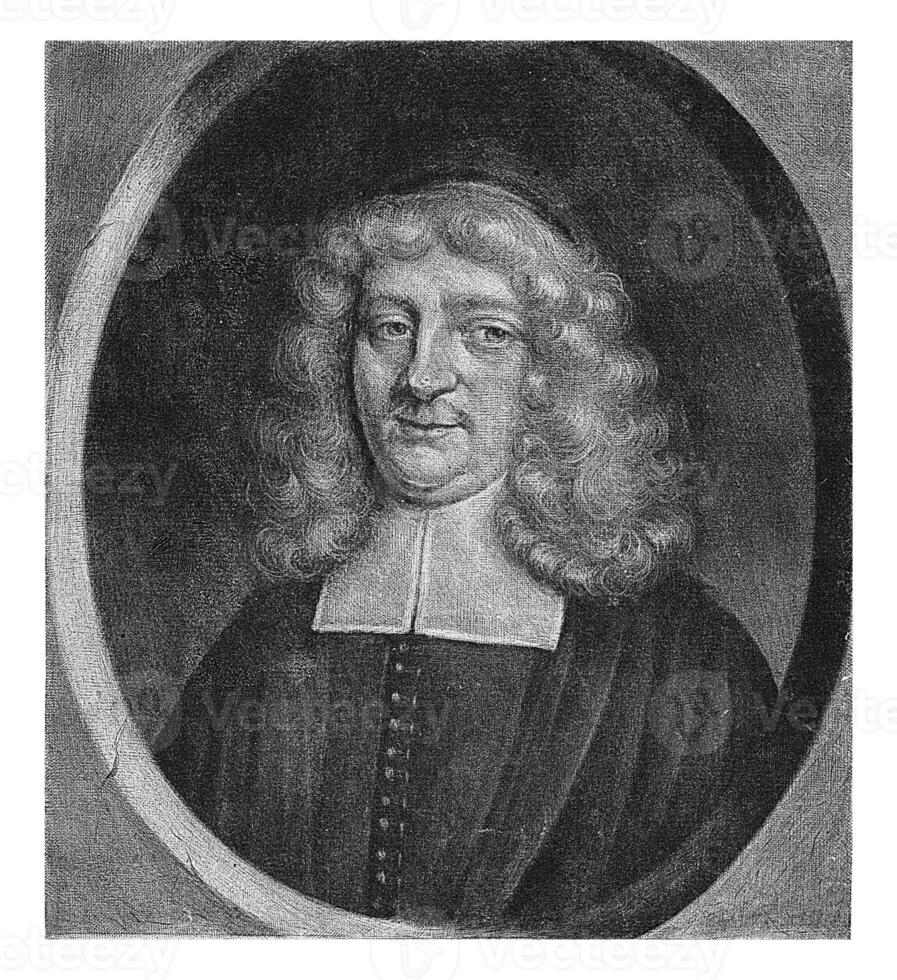 Portrait of Johan Spitzius, Johann Friedrich Bodecker, 1685 photo