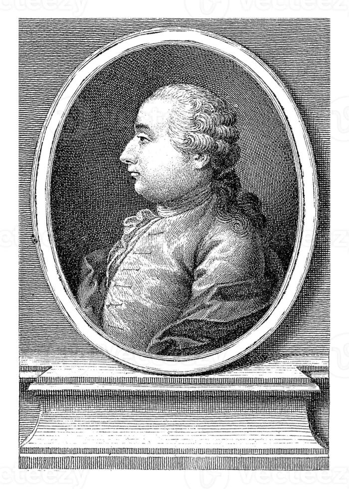 Portrait of philosopher and politician Cesare Beccaria, Carlo Faucci, after Anton. Pereguj, 1739 - 1784 photo