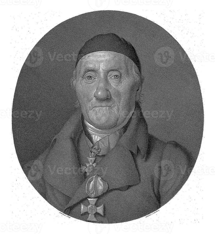 Portrait of Gotthilf Sebastian Roetger, Ludwig Buchhorn, after Carl Sieg, in or before c. 1821 photo