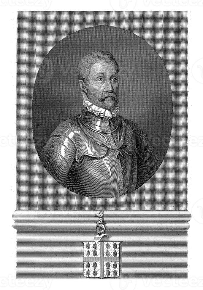 Portrait of Philips van Montmorency, Count of Horne, Johann Wilhelm Kaiser I, 1840 - 1884 photo