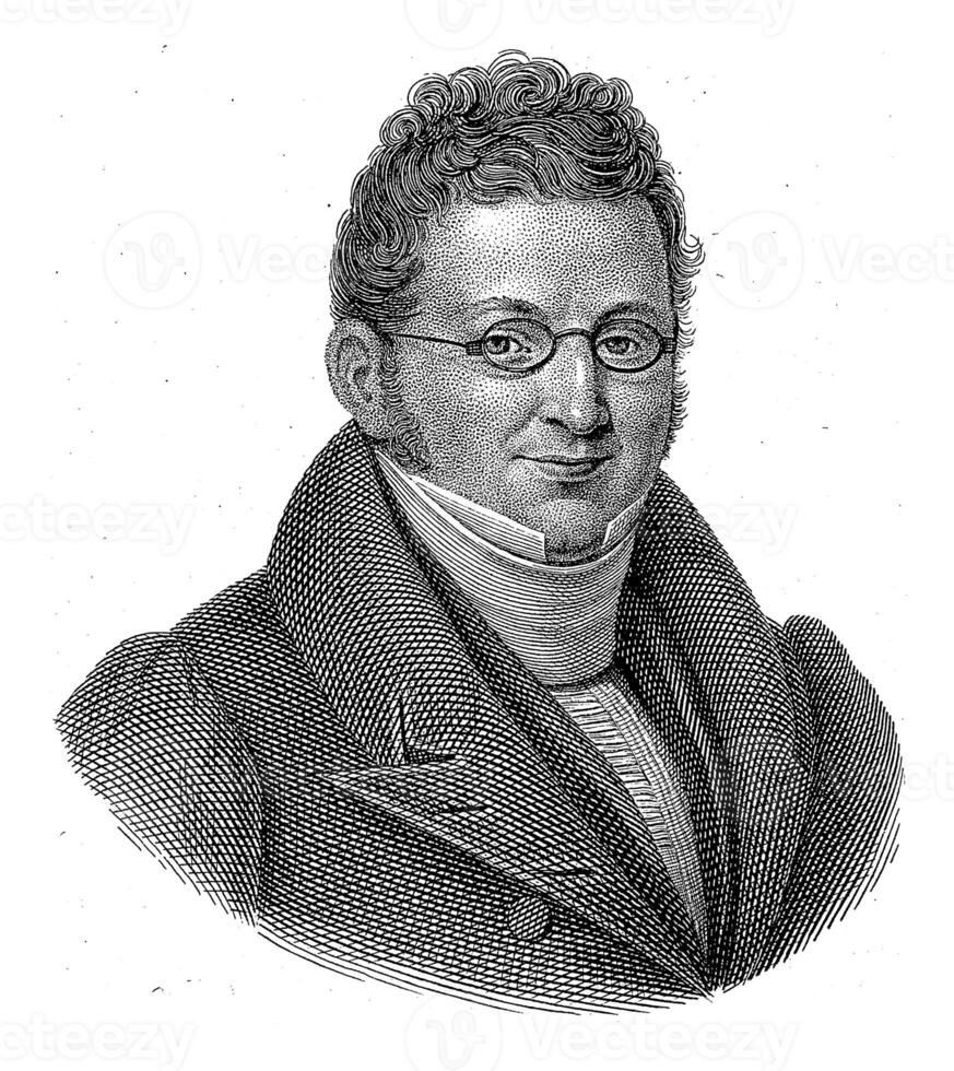 Portrait of Christianus Petrus Eliza Robide van der Aa, Philippus Velijn, after Willem Grebner, 1804 - 1836 photo
