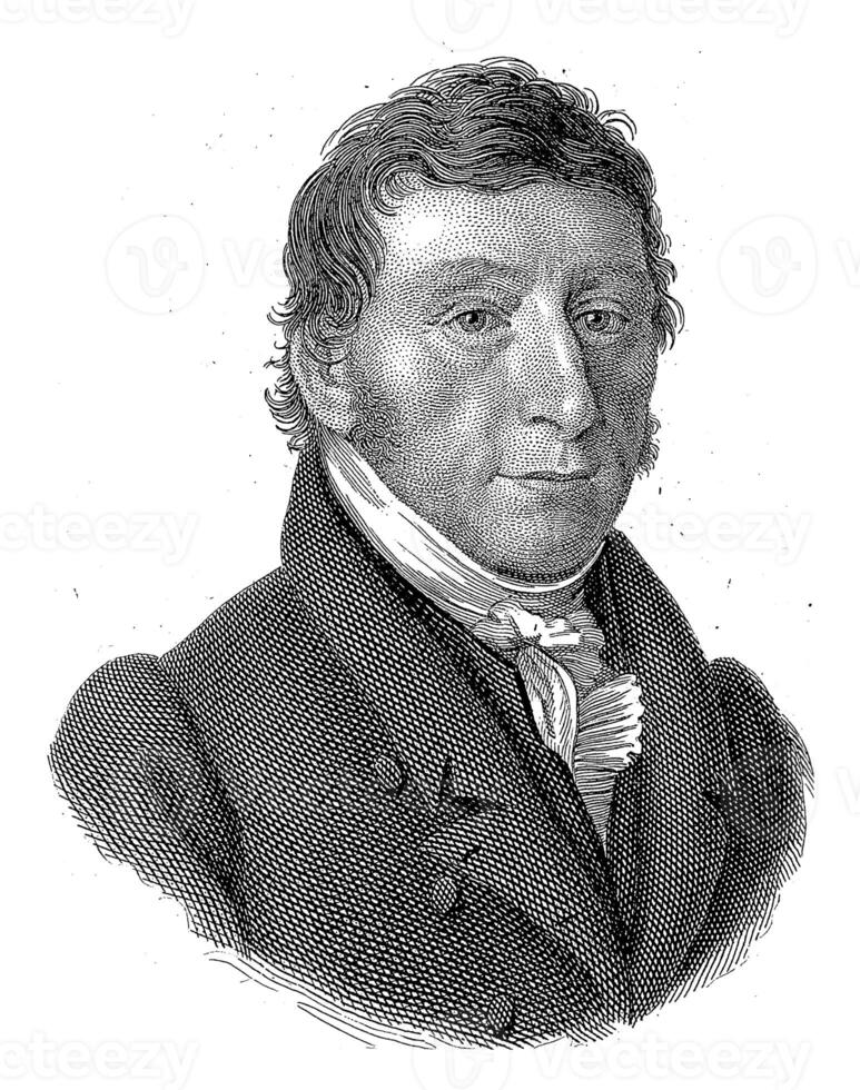 Portrait of Hendrik Meyer, Philippus Velijn, after Hendrik Willem Caspari, 1829 photo