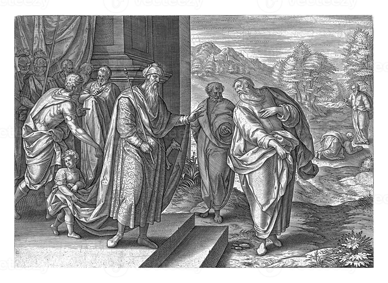 Elijah speaks a second time with King Ahab, Jan Snellinck photo