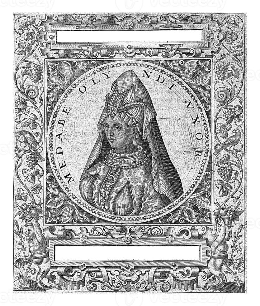 retrato de el sultán medabe, teodoro Delaware bry, después vaquero Jacques boissard, 1596 foto