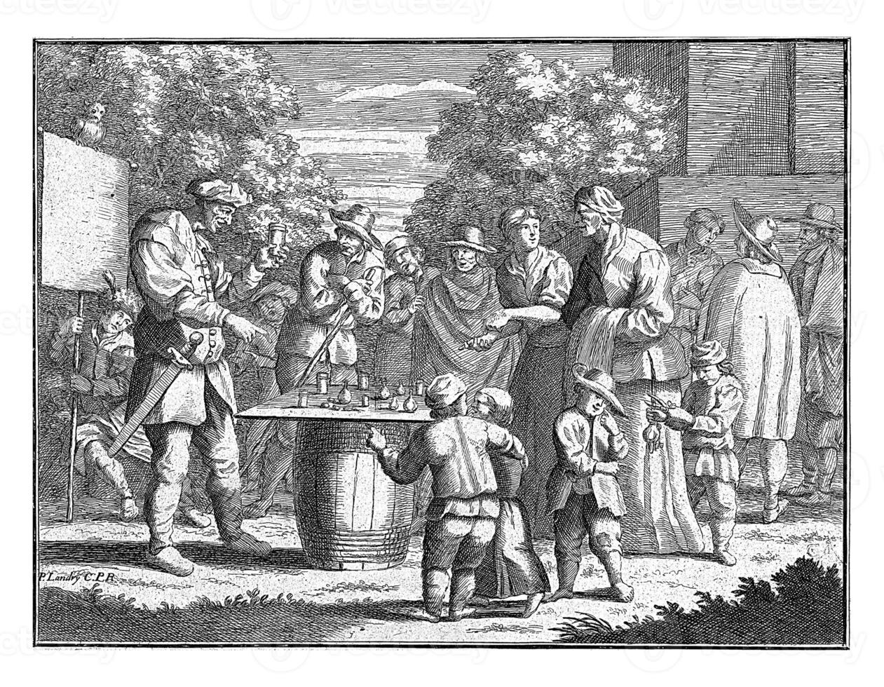 The quack, Paul van Somer II, 1672 photo
