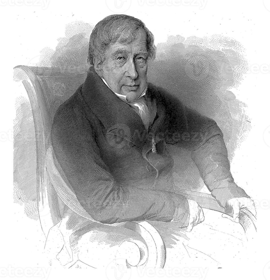 Portrait of the physician Herman Haakman, Henricus Wilhelmus Couwenberg, c. 1829 - in or before 1840 photo
