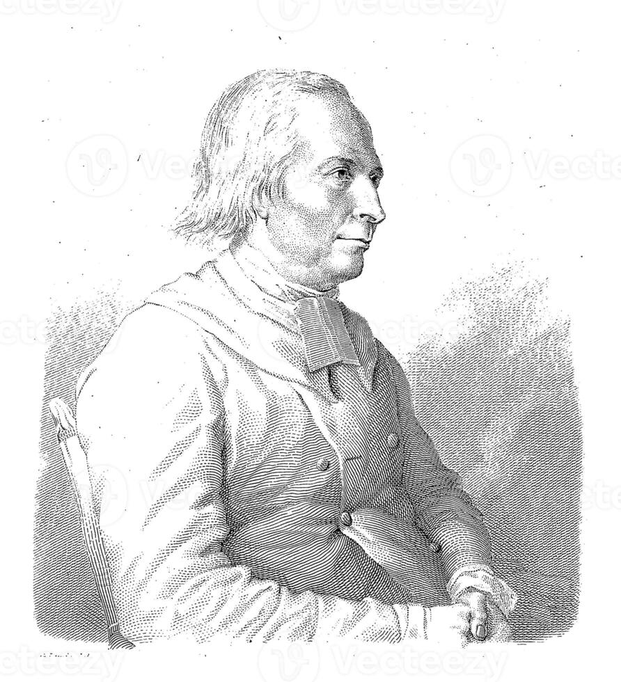 Portret van Monsieur Langevin, Francois Forster, after George Robert Lewis, 1821 photo