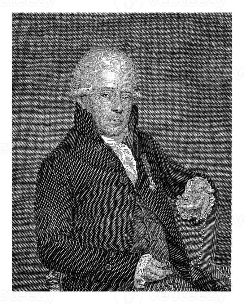 Portrait of Rijnvis Feith, Philippus Velijn, after Willem Bartel van der Kooi, 1804 - 1836 photo