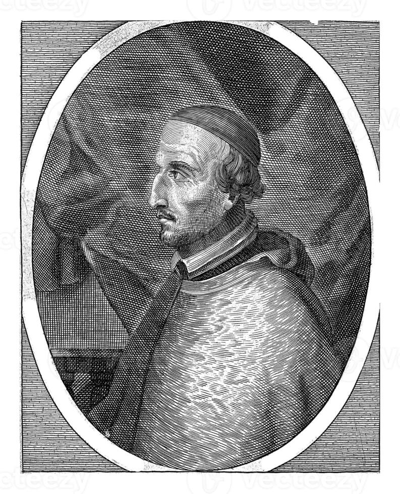 Portrait of Cornelius Jansenius, Antony van der Does, 1619 - 1680 photo