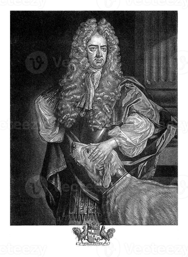 retrato de ene camioneta beuningen, jacob gol, 1670 - 1724 foto