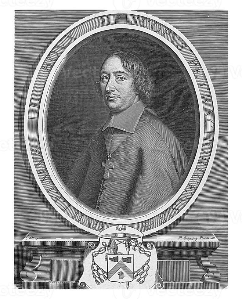 Portret van Guillaume Le Boux, Pierre Landry, after Jean de Dieu, 1666 photo