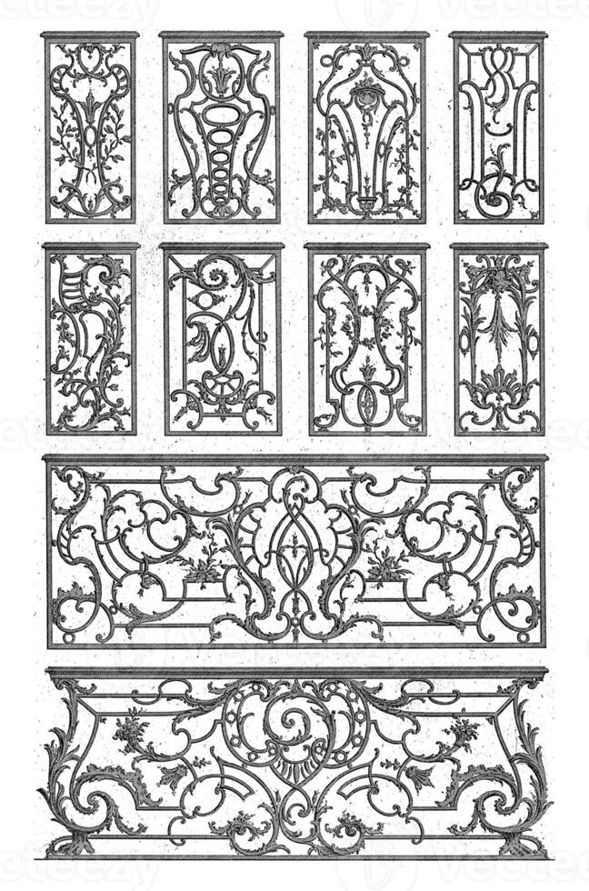 Pilasters and Balcony Fences, Carl Albert von Lespilliez, after Francois de Cuvillies Sr., 1745 photo