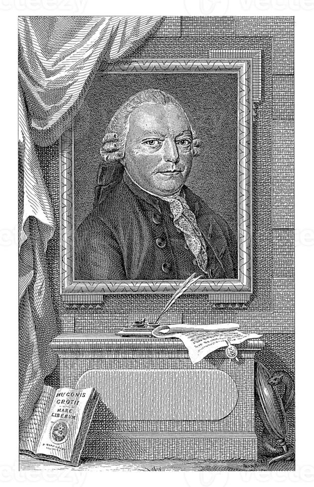 Portrait of Engelbert Francois van Berckel, Reinier Vinkeles I, after Schmit, 1787 photo