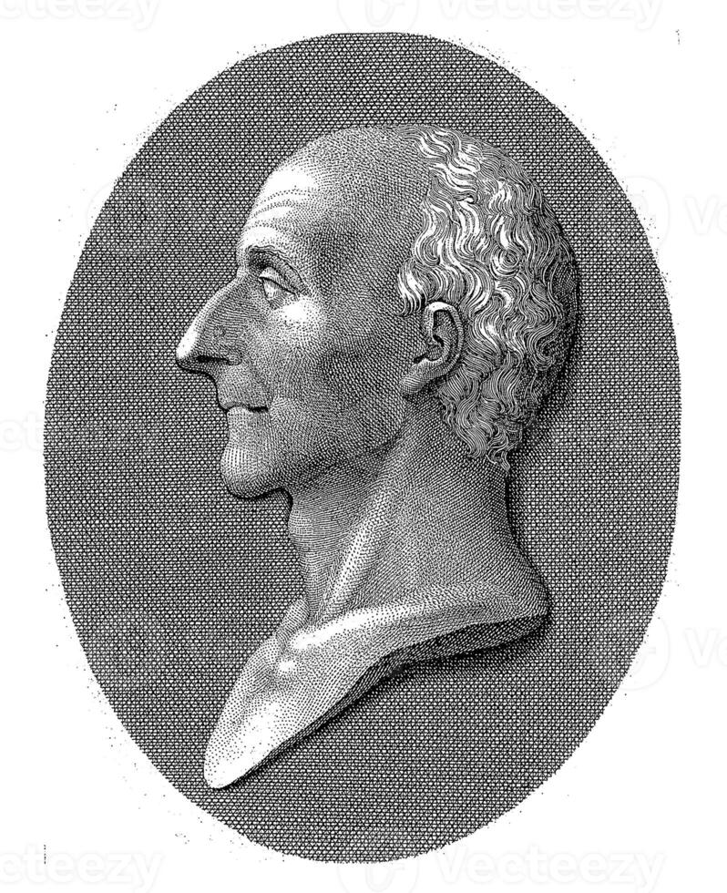 Portrait of botanist Bonaventura Corti, Giovanni Rocca, after Prospero Minghetti, 1798 - 1858 photo
