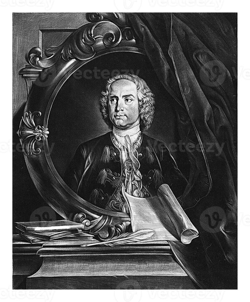Portrait of Pietro Antonio Locatelli, Cornelis Troost, 1729 - 1750 photo