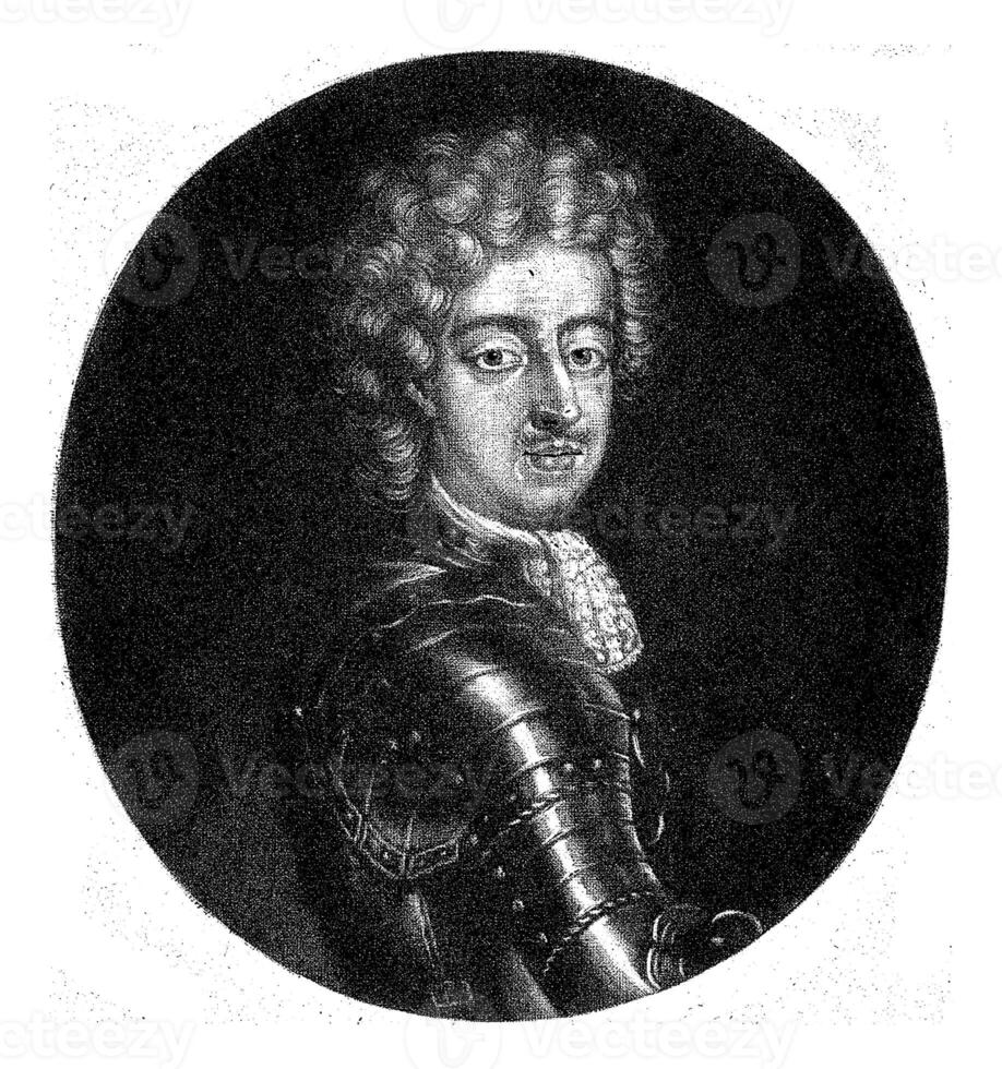 Portrait of Maximilian Emanuel II, Pieter Schenk I, 1692 - 1713 photo