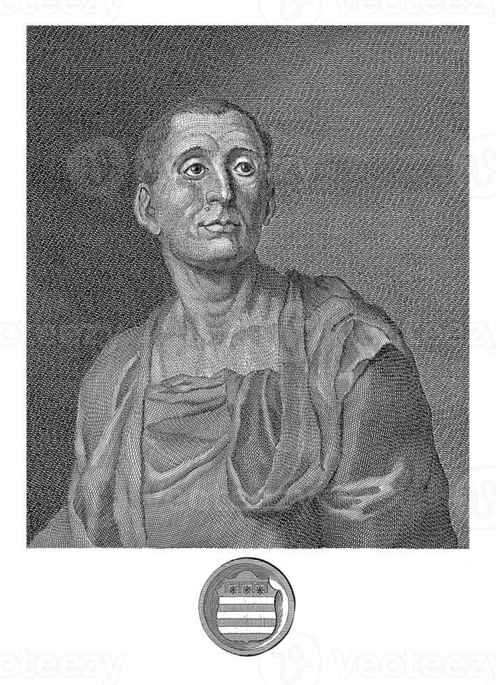 Portrait of Nicola  da Uzzano, Francesco Allegrini, after Giuseppe Zocchi, after Donatello, 1763 photo